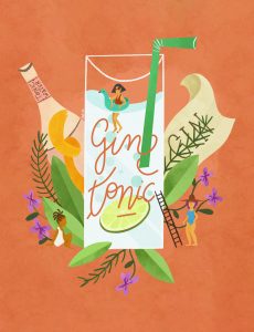 Read more about the article Gin tonic Menu – Design and Illustration
